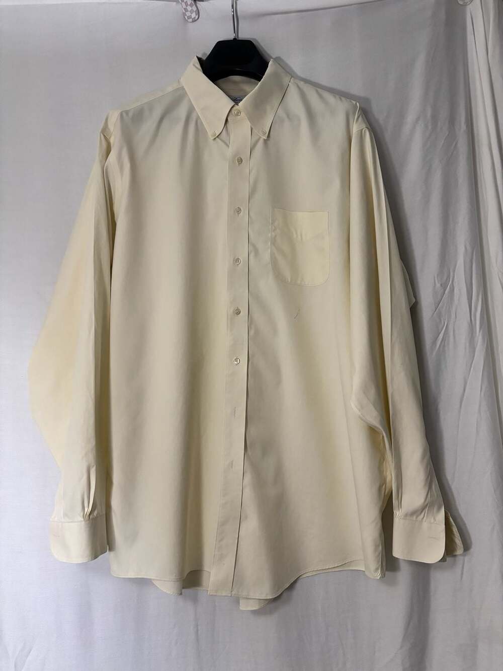 Brooks Brothers Non-Iron Button-Down Long Sleeve Dress Shirt in Yellow